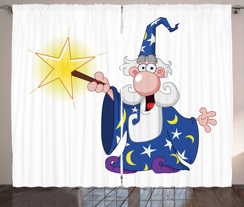 Tenda Soggiorno ABAKUHAUS Magier Spell - 280x175 cm con Ganci