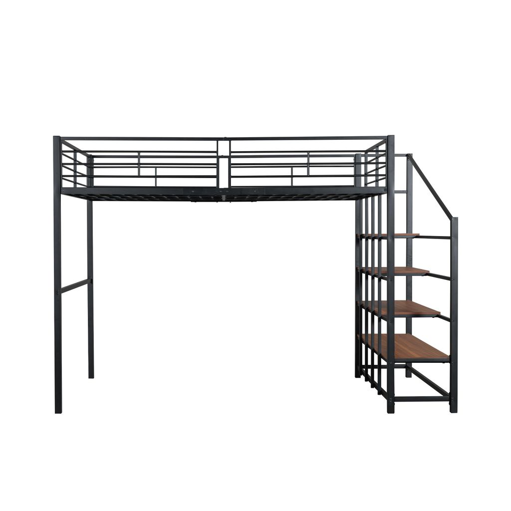 Łóżko na poddaszu Flieks 140x200cm ze schodami, łóżko Zdjęcie produktu 10