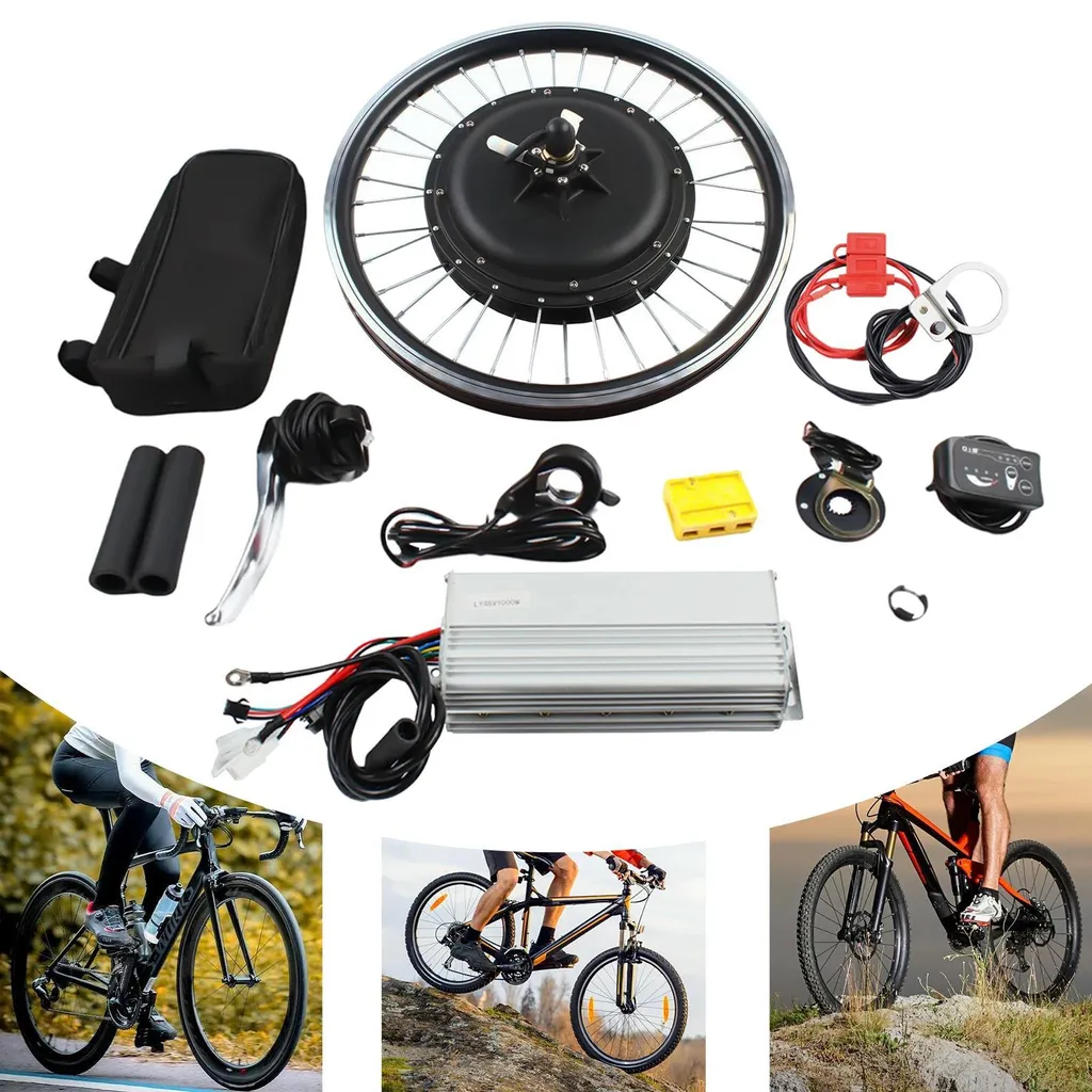 Moteur roue arrière vélo électrique kit 20 pouces compatible V-brake