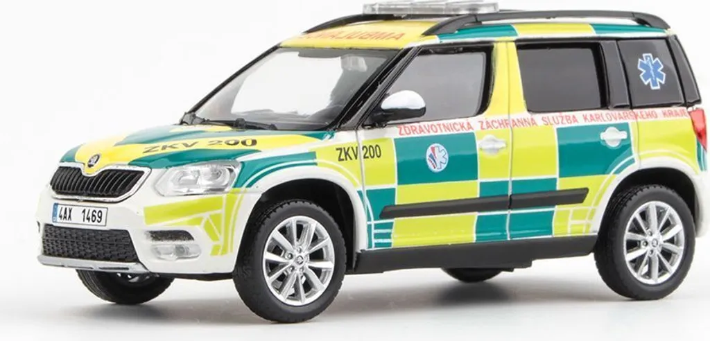 Škoda Yeti FL 2013 ZZS Karlovy Vary Region 200 ABREX 1:43 pour collection