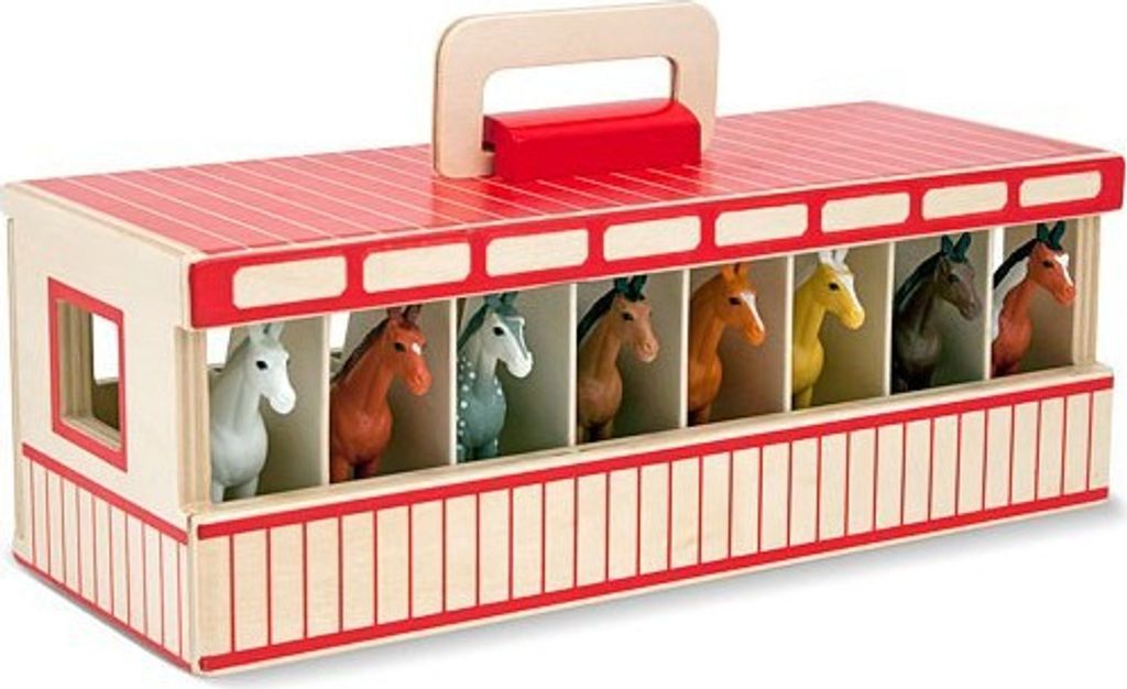 Mobiler Stall für 8 Pferde von Melissa und Doug Produktbild 