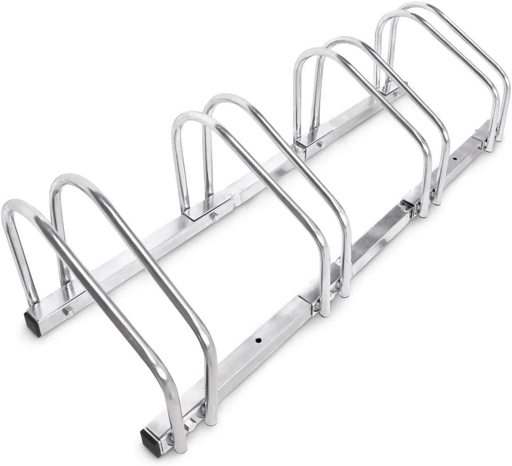 Râtelier de rangement pour 4 vélos, support vélo robuste sol et mur