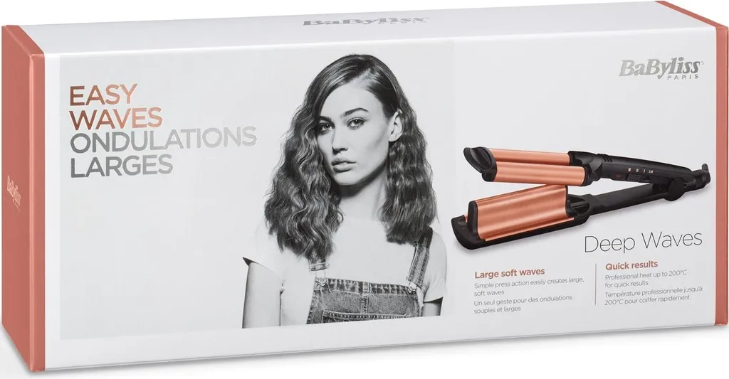 BaByliss W2447E Deep Waves : Fer à gaufrer professionnel haute précision - 15