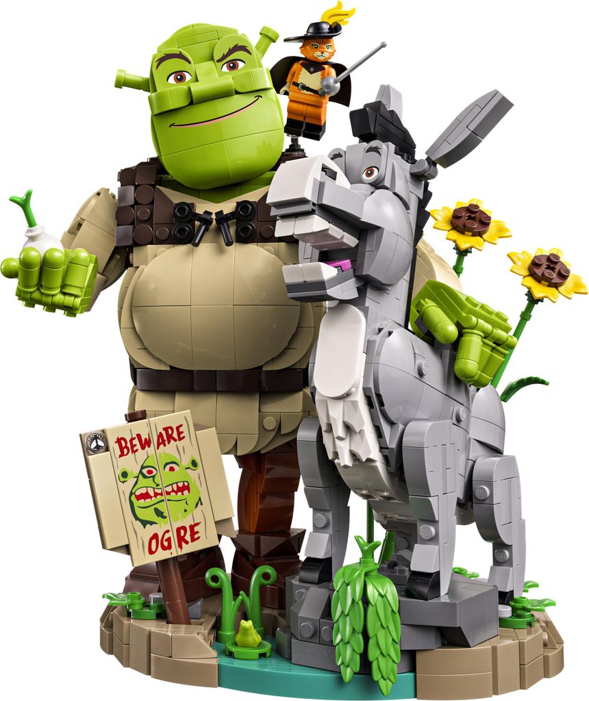 LEGO, Shrek 72423, Shrek, Esel en De Kat in de Laars, Productafbeelding 