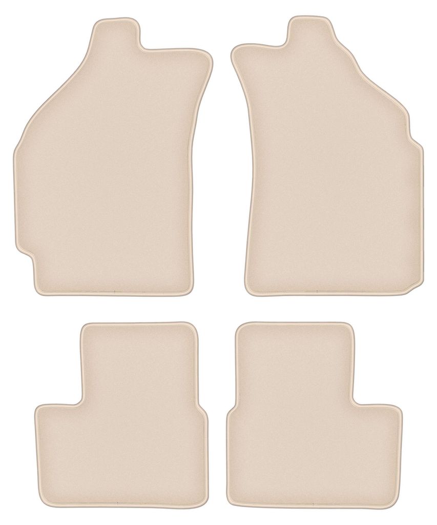 DURBAN Beige Velours-Fußmatten-Set für Daewoo Matiz Produktbild 