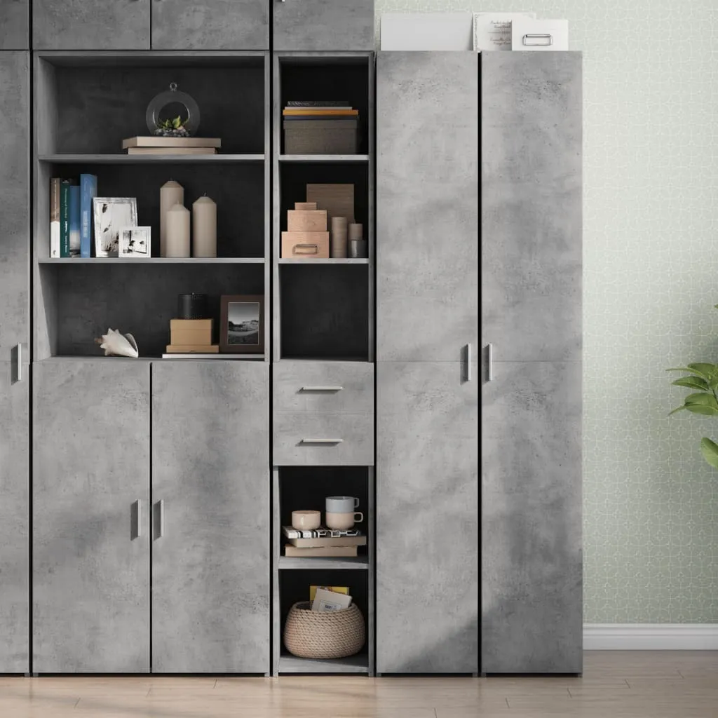 Mobile Buffet Alto Maison Exclusive Grigio Cemento 30x42,5x185 cm