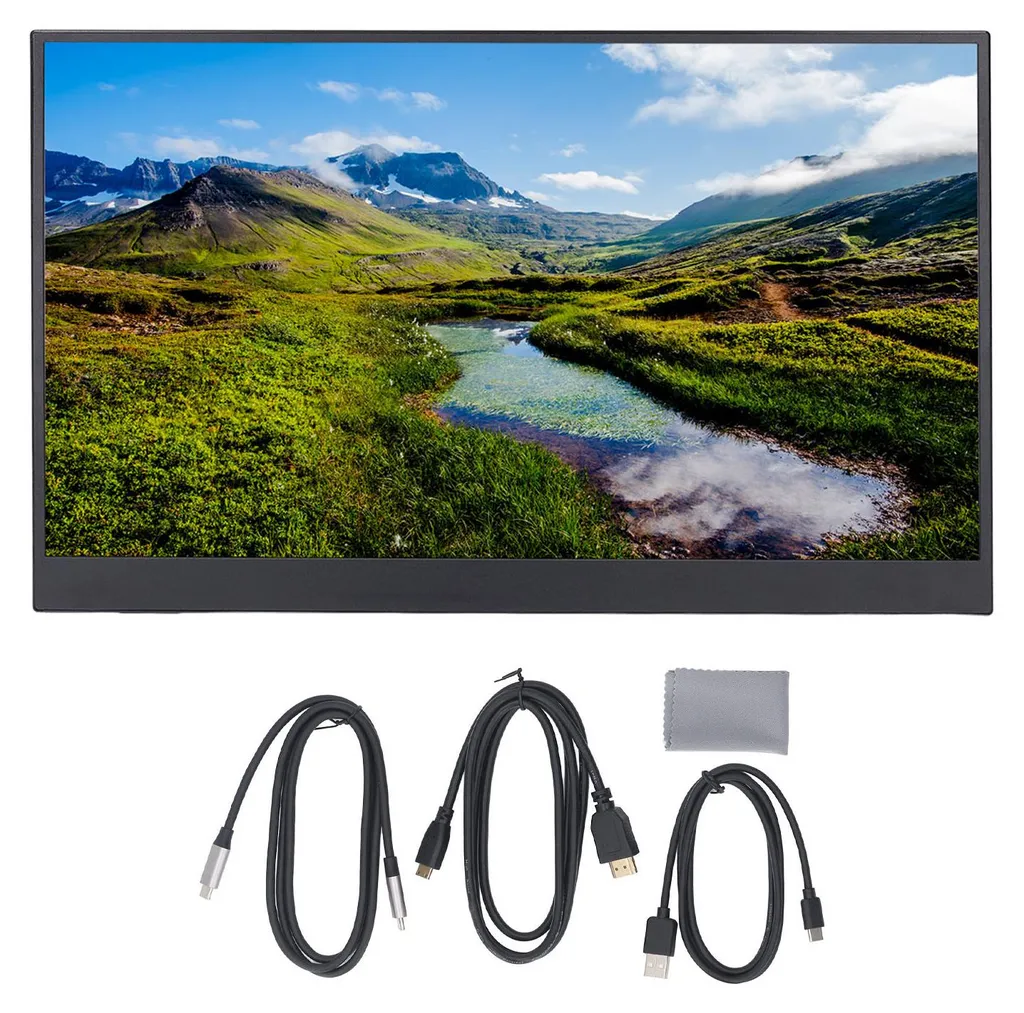 Moniteur Portable Tactile 15,6 Pouces IPS 1080P Fine Écran Secondaire