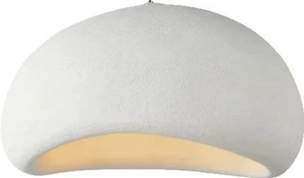Suspension salon moderne blanche D40cm réglable pour salle à manger