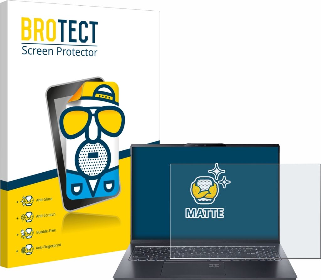 BROTECT Schutzfolie für Acer Swift Go 16 AI Displayschutz Displayschutzfolie Folie Matt Entspiegelungsfolie