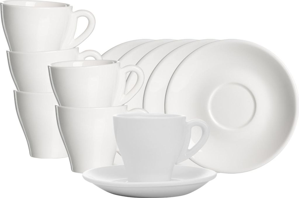 Ritzenhoff & Breker Bari Kaffeetasse mit Untertasse 150 ml 6er Set