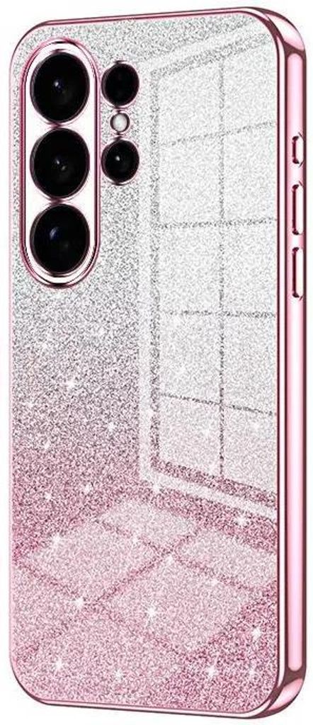 Glitzer Hülle für Samsung Galaxy S26 Ultra - Phonesta Crystal Sparkle Silikon Back Cover - Rosa