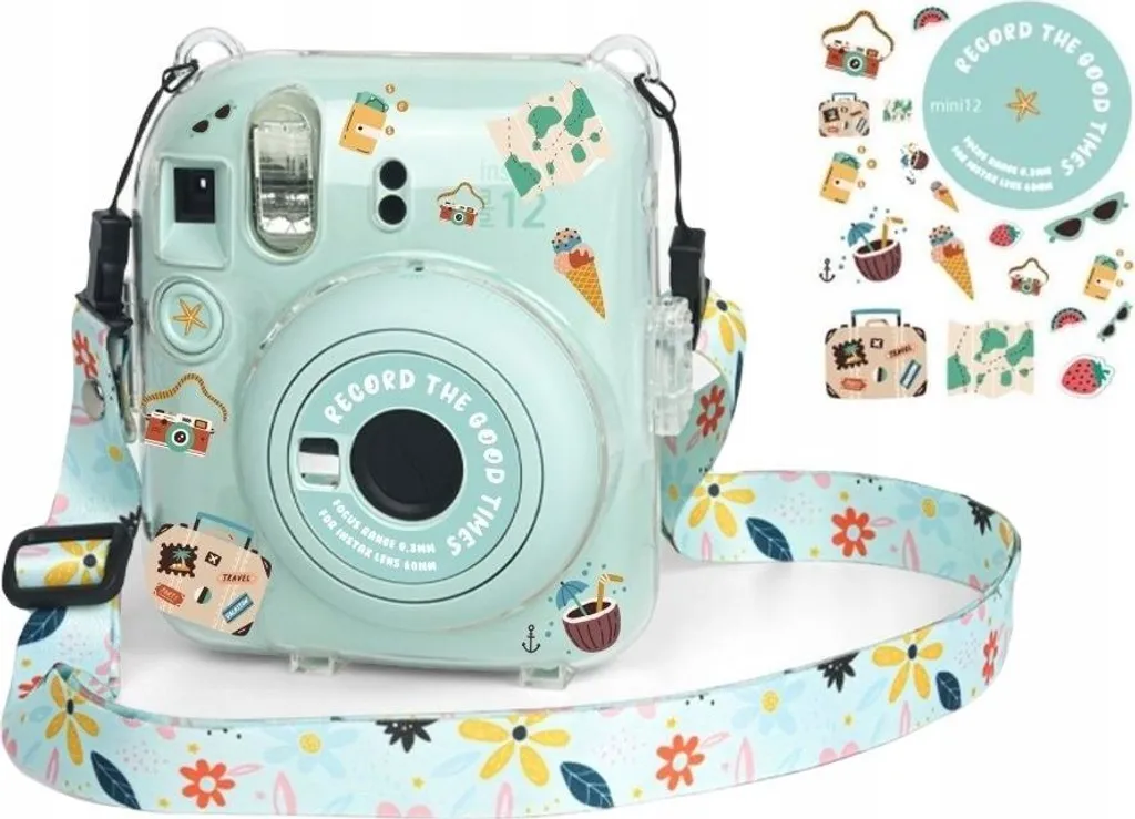 Accessoire Instax Mini 12 : Étui de Voyage et Stickers Holiday Time