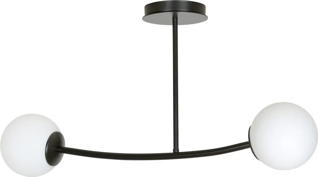 Plafonnier Double Métal Noir 40W HALLDOR 2 Emibig Design Minimaliste