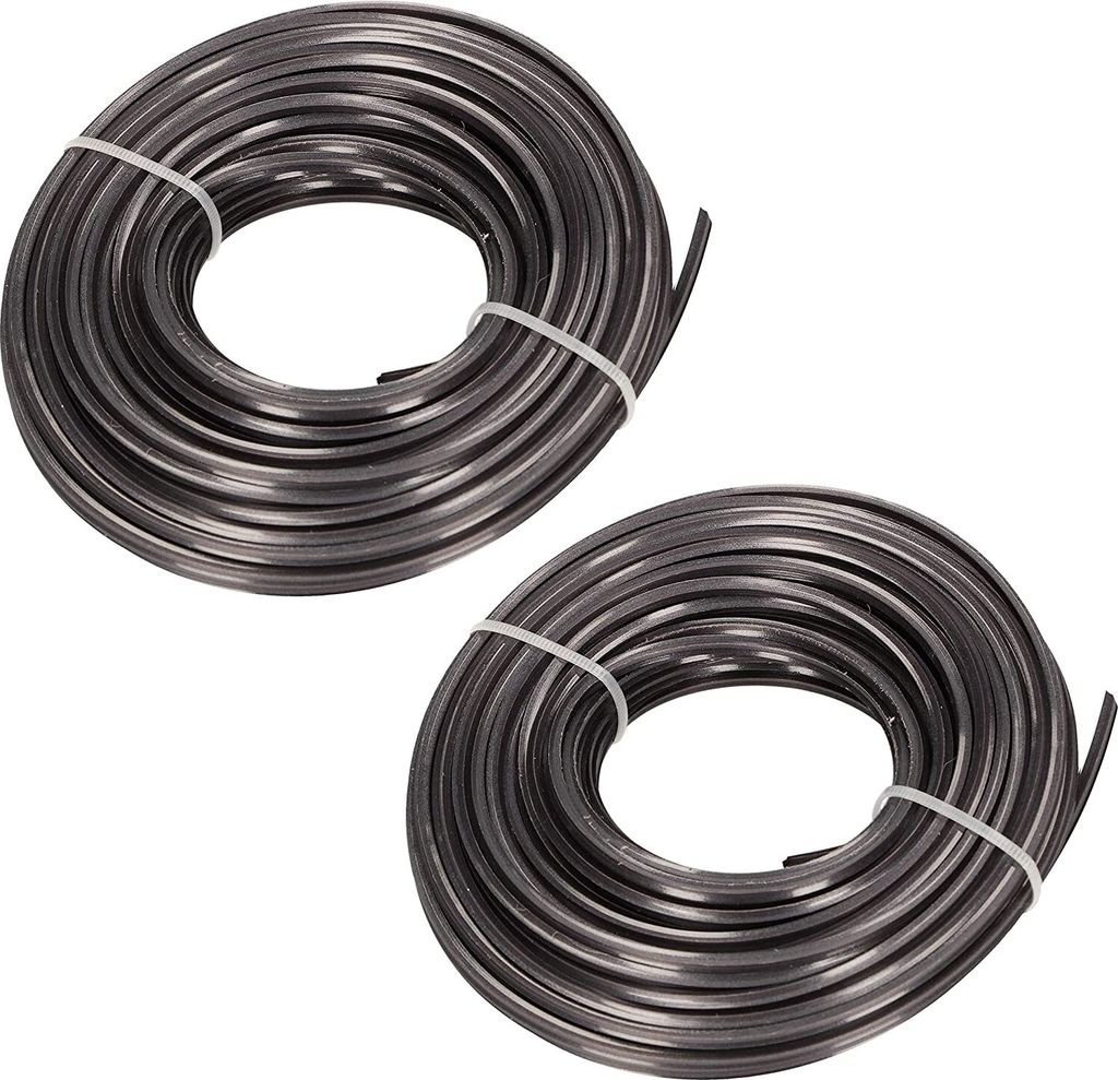 KOTARBAU 2er Set Verstärkter Rasentrimmerfaden 3,0 mm x 15m (30m) Fadenspule für Motorsensen Professionell