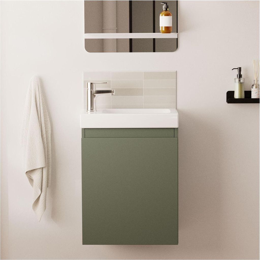 Waschbeckenschrank LISA aus MDF, 41x54x21,5 cm, wendbares Produktbild 