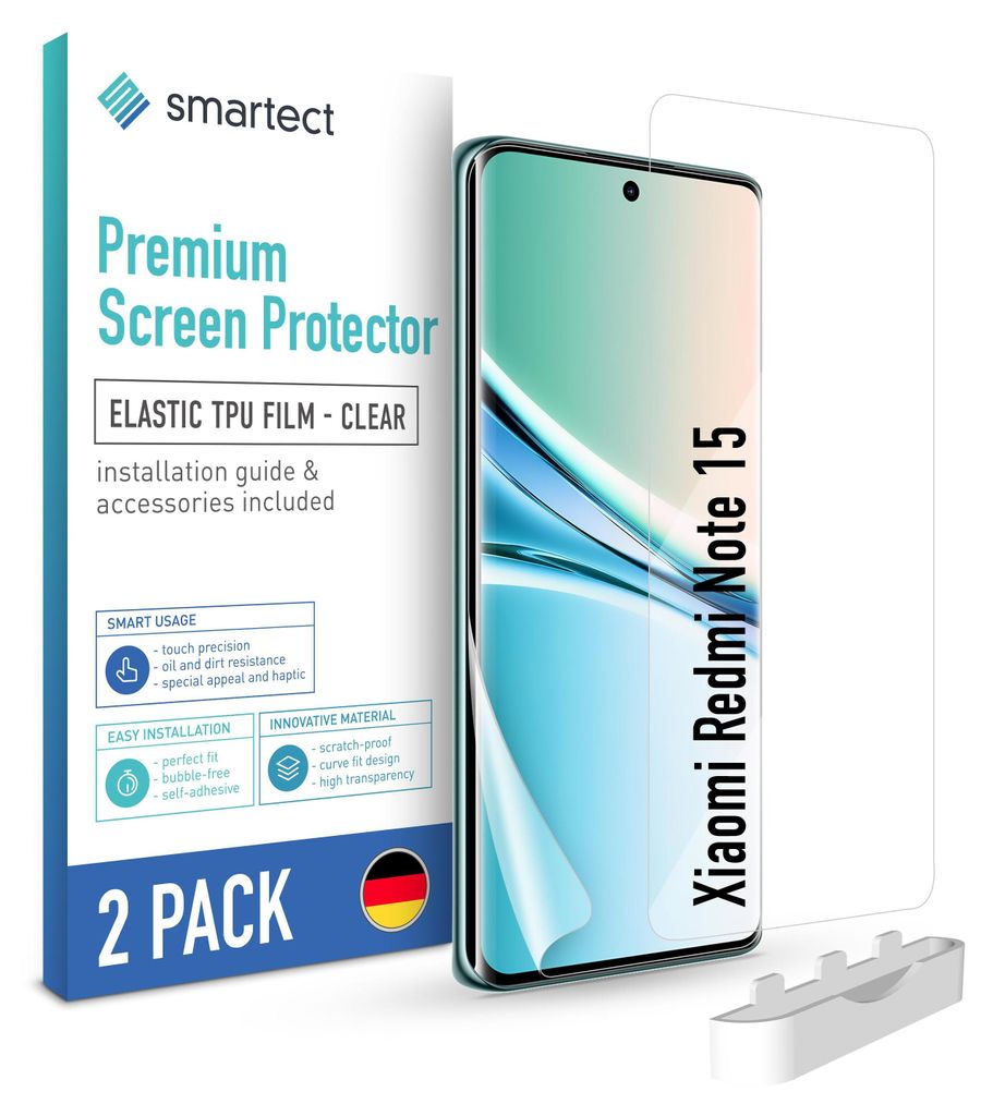 2x TPU Schutzfolie Klar für Xiaomi Redmi Note 15 Produktbild 
