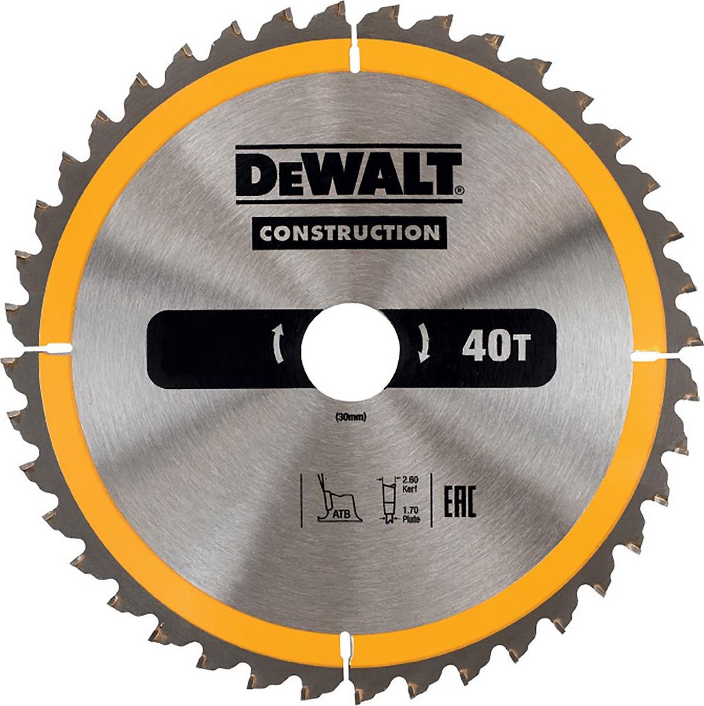 DeWalt Kreissägeblatt stat. 235/30 mm 40WZ Produktbild 