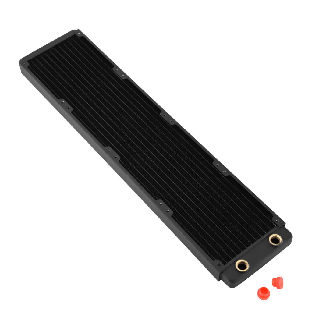 Échangeur de chaleur à liquide compact avec ailettes en cuivre dense - 2