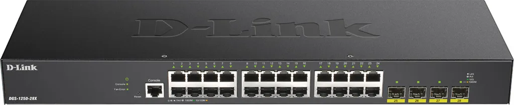 Switch D-Link DGS-1250-28X avec Uplinks 10G SFP+ et 24 Ports Giga