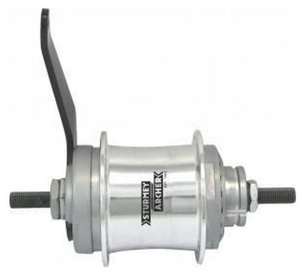 Sturmey Archer piasta dwubiegowa srebrna St.A Z tylnym Zdjęcie produktu 