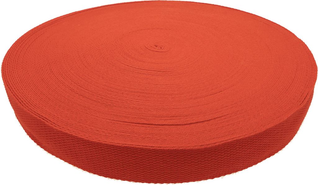 45m PolyBaumwolle Gurtband 32mm breit Tragband Taschenband Rucksackgurt Farbwahl