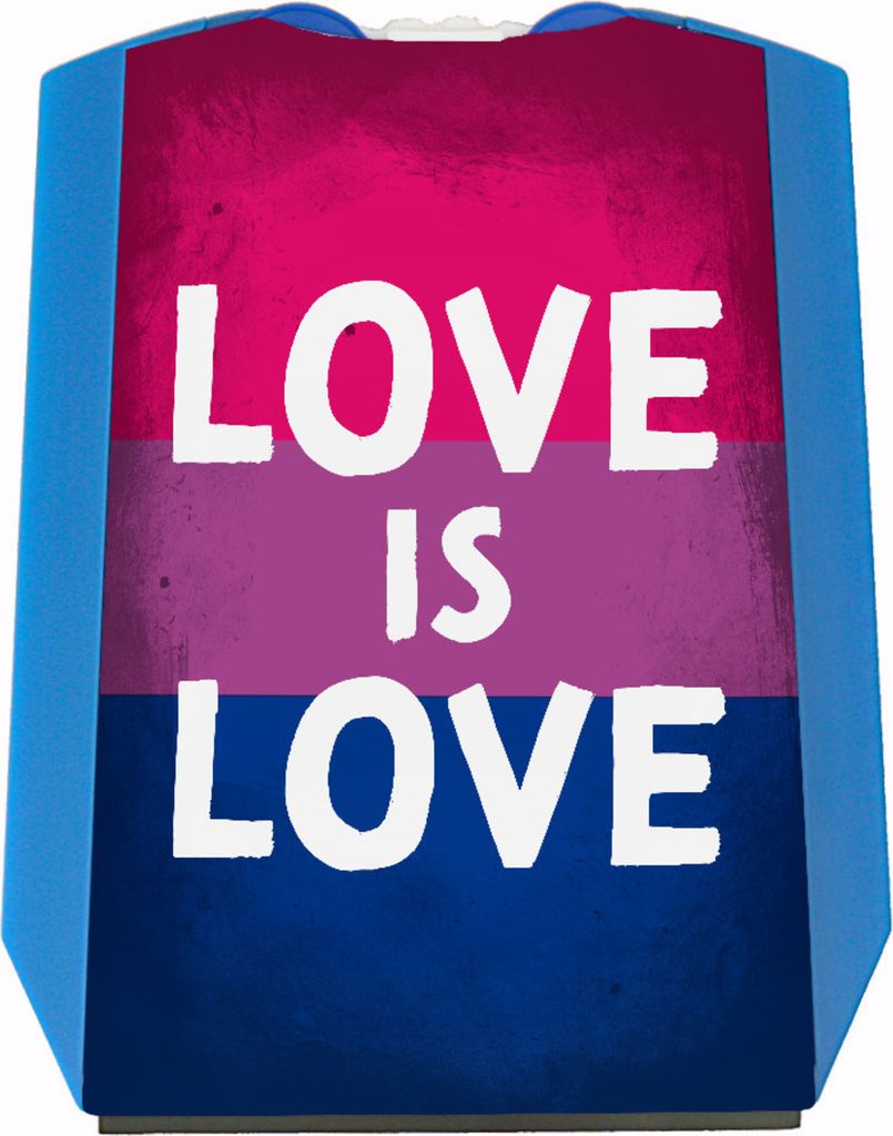 Bisexual Flagge Parkscheibe für mehr Gleichberechtigung