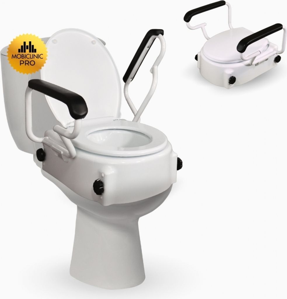 Toilettensitzerhöhung met armleuningen Mobiclinic 19 cm met Produktbild 