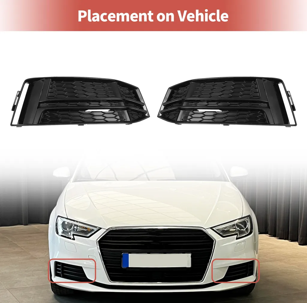 Grille Antibrouillard Audi A4 B9 S-Line 2016-2018 - 8W0807681F 8W0807682F
