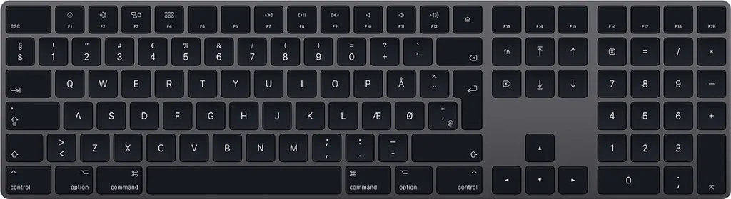 Clavier sans fil Apple Magic Keyboard Noir - Version QWERTY Danoise