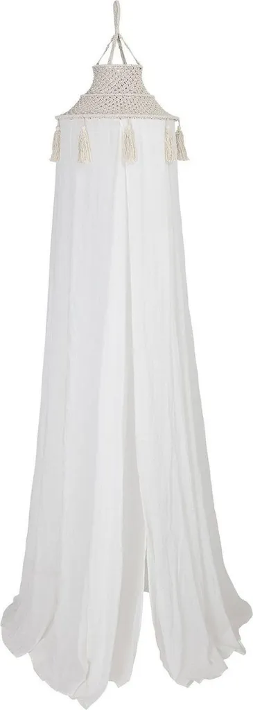 Ciel de lit Bloomingville Nature en coton suspendu, hauteur 275 cm