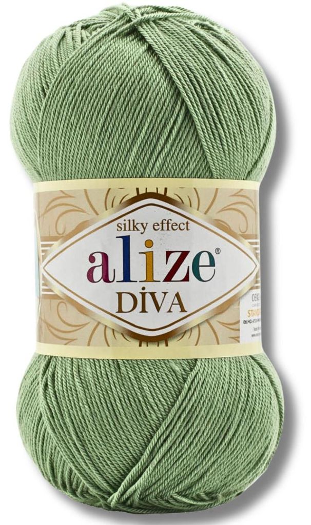 Alize 1x 100g Diva Wolle, Uni, Häkeln, Stricken (852)