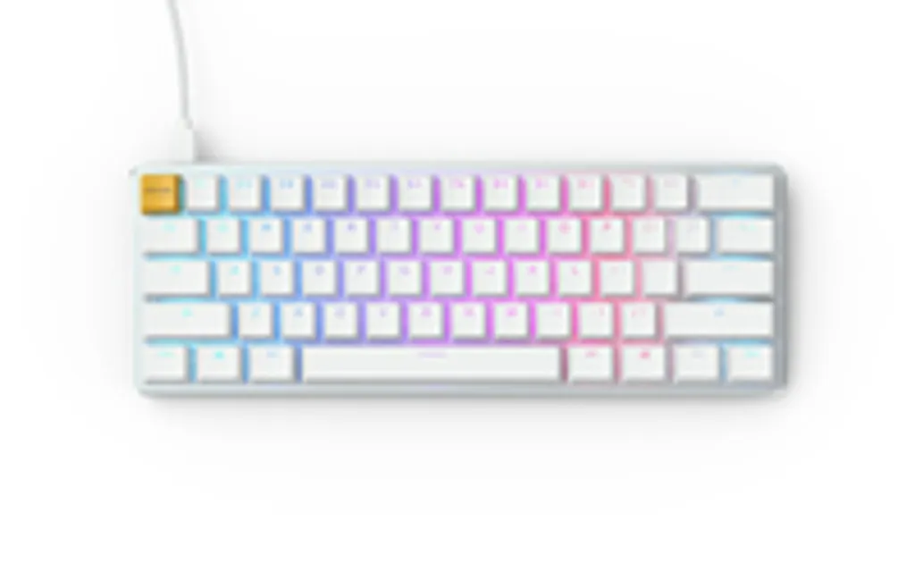Glorious GMMK Clavier Gamer USB QWERTY US Argent - Version Full Size - 2