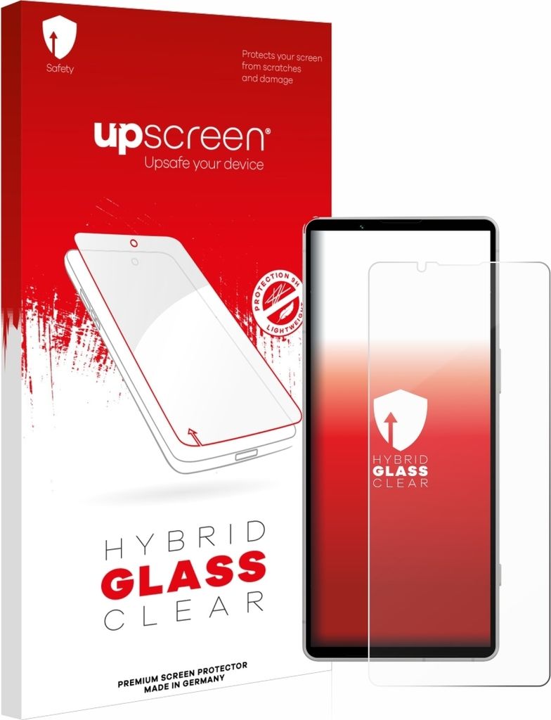 upscreen Schutzglas für Sony Xperia 5 V Schutzfolie Panzer Folie Glas Display Schutz klar