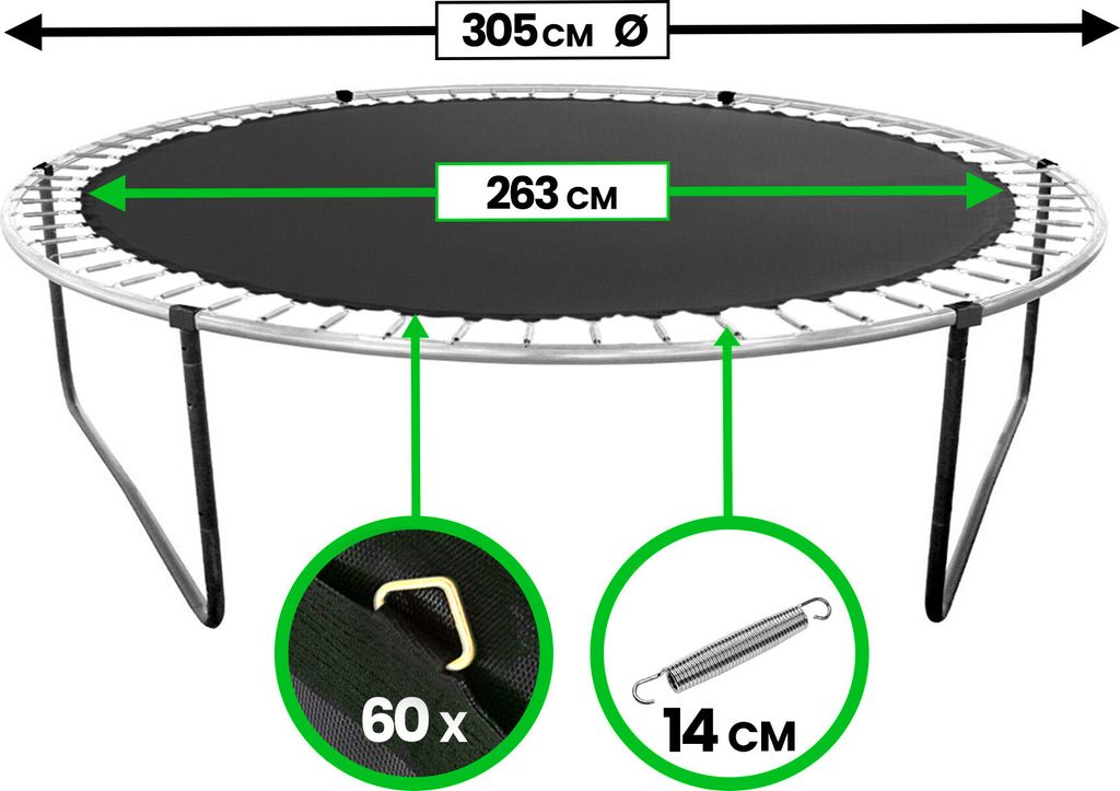 Aga Odrazová plocha k trampolíně 305 cm (60 ok) Obrázek produktu 2
