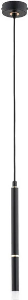 Suspension moderne noire tube DESTO 1xG9 10W ALF61333 Alfa pour salon