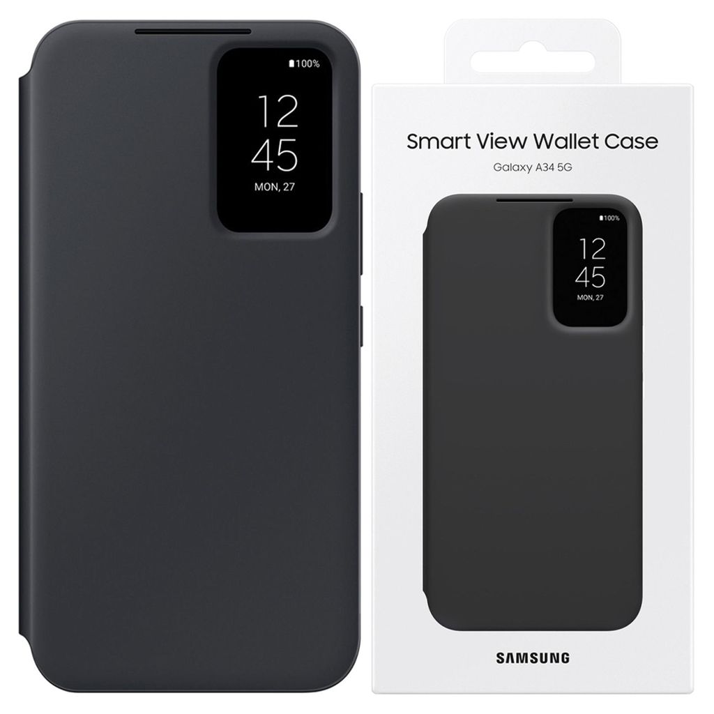 Etui Samsung Ef-Zs711Cb S23 Fe S711Czarny/Noir Smart View Image du produit 