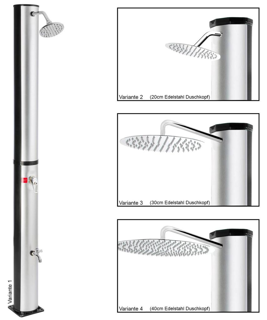Steinkirch Solar Gartendusche, Duschkopf:Steinkirch 300 mm Produktbild 