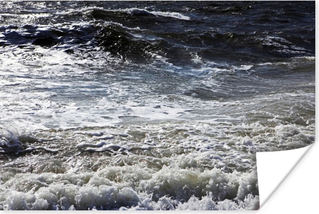 MuchoWow Poster Nordsee - Wasser - Wellen 30x20 cm - Plakate - Print