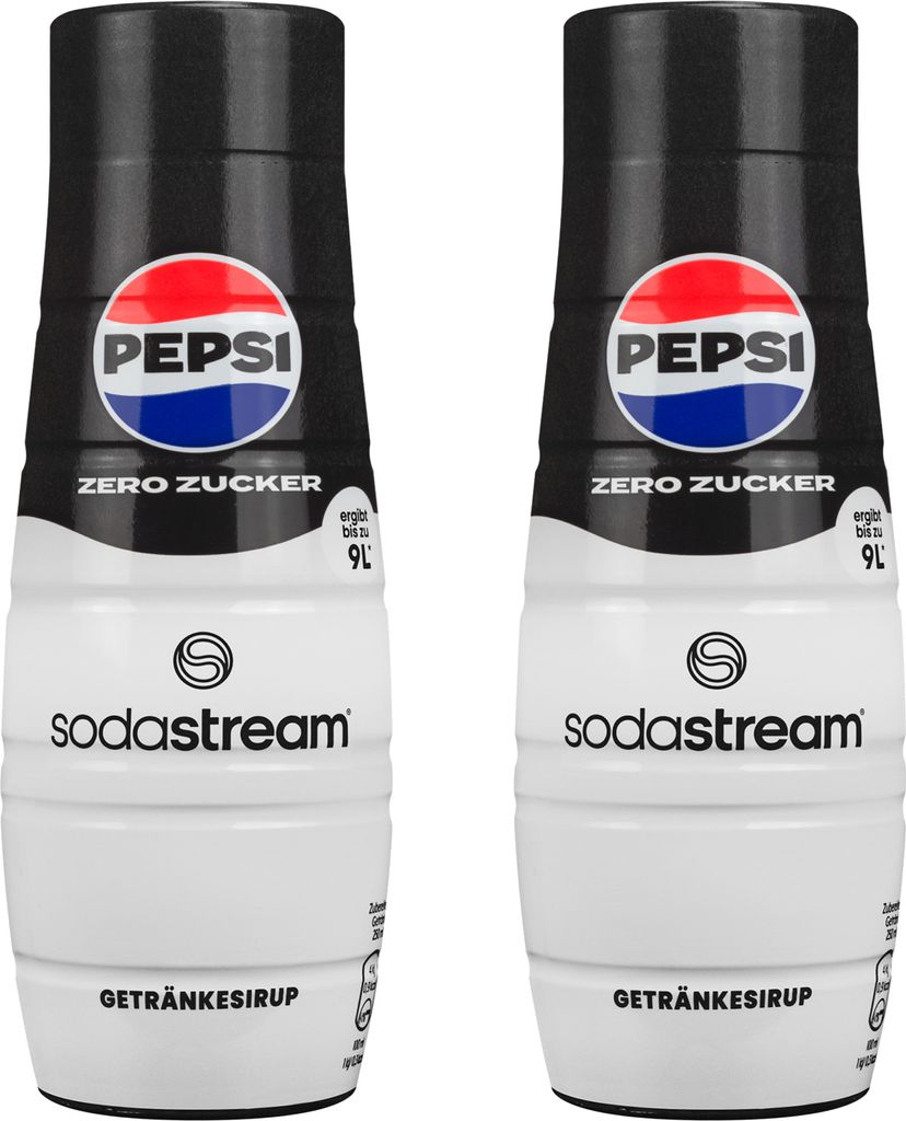 Sodastream Sirup Pepsi Zero Sugar 2x440ml Getränkesirup ohne Zucker