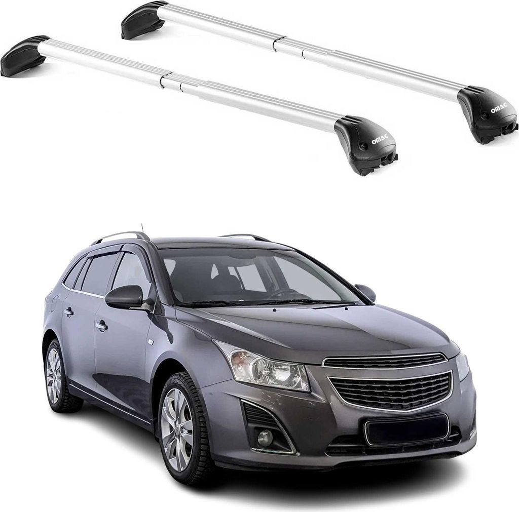 Dachträger für Chevrolet Cruze Kombi 2012-2016 5 tür 100kg Alu Silber 2x ABE