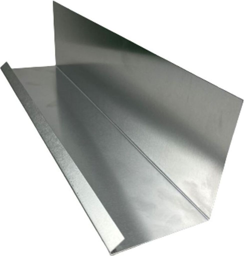 Wandanschlussblech 2 m lang Alu Natur Zuschnitt 25 cm - Produktbild 1