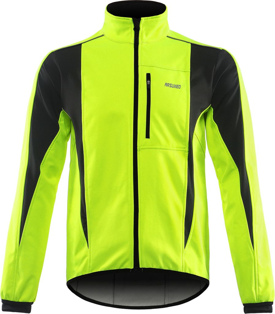 Herren Radjacke wasserdicht winddicht Winter Thermal Atmungsaktiv Fahrradbekleidung Fahrradjacke (XL)