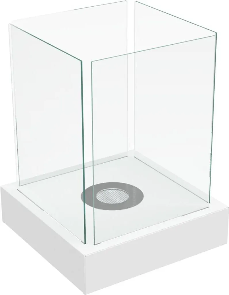 Biocamino Design TANGO4 Bianco con Set Pietre | Arredo Living Moderno
