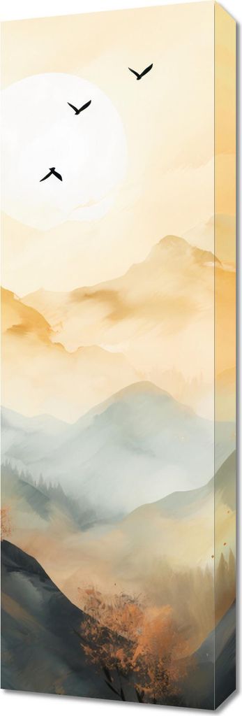 Bild 30x90cm Morgenröte