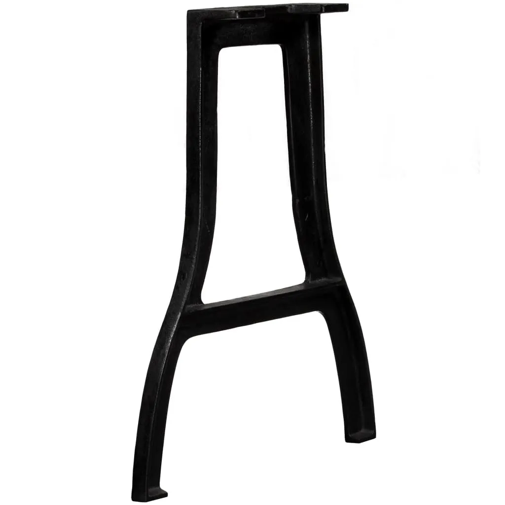 Paire de piètements de table en fonte style industriel pour salle à manger