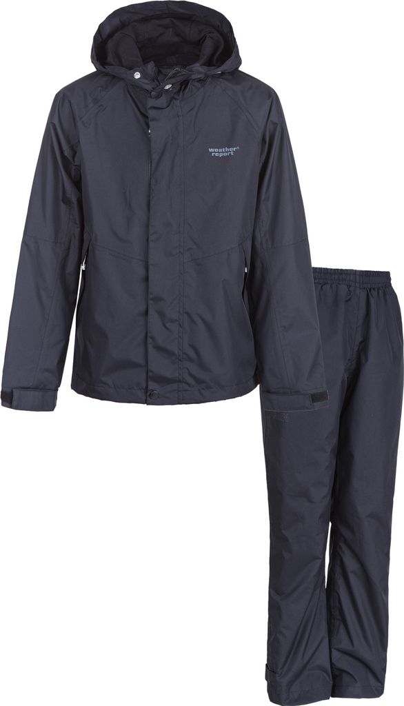 WEATHER REPORT Regenanzug 2er Set Jagger Jr AWG Rain mit wasser- und winddichter Ausstattung 1001 Black 152