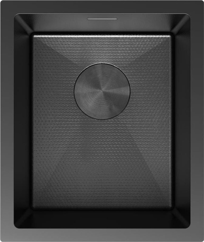 Mexen Trixo Edelstahlspüle 1-Becken 370 x 440 mm, schwarz Produktbild 