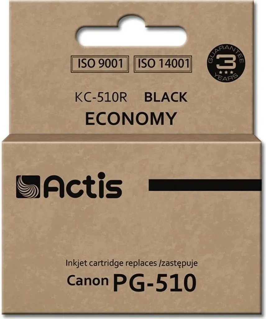 Cartouche d'encre noire PG-510 compatible Canon Actis 12ml bureautique
