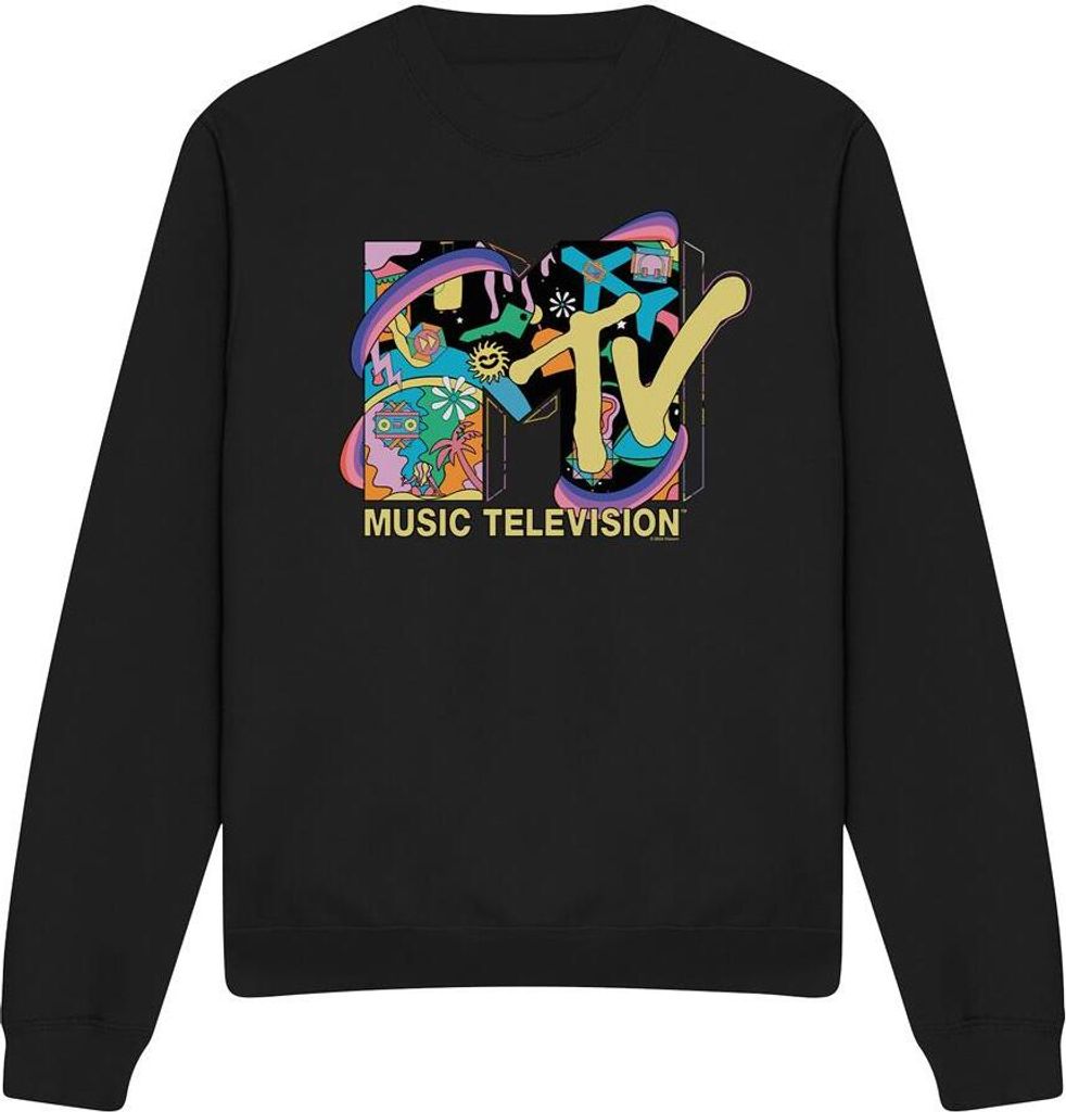 MTV - "Vacation" Sweatshirt für Herren/Damen Uni TV12565 (L) (Schwarz)