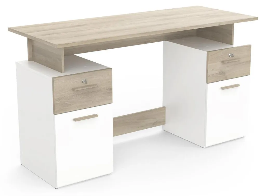 Bureau Double Caisson Platon : Solution Rangement pour Bureau Ordonné - 5